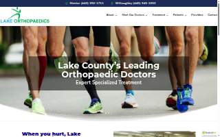 Lake Orthopaedic Associates Inc website