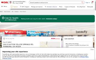 CVS Pharmacy of Fairborn website