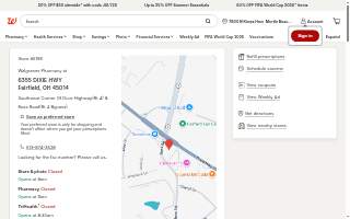 Walgreens Pharmacy website
