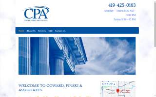 Coward, Pinski & Associates LLC website