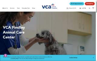 VCA Findlay Animal Care Center website