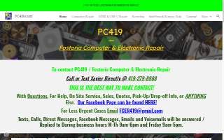 PC419 / Fostoria Computer and Electronic Repair website