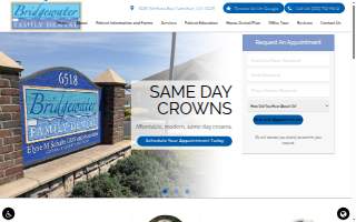 Bridgewater Family Dental website