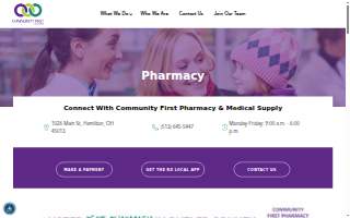 Community First Pharmacy website