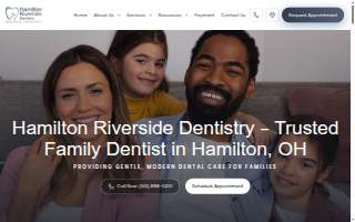 Hamilton Riverside Dentistry website