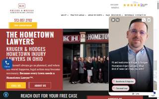 Kruger & Hodges Hometown Injury Lawyers website