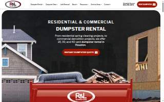 RL Dumpsters website