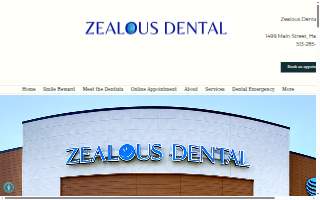 Zealous Dental Hamilton website
