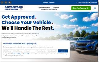Advantage Car & Credit Moraine website
