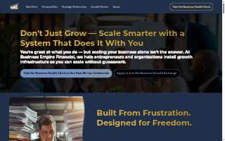 Business Empire Financial website