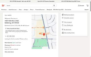 Walgreens Pharmacy website