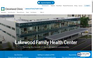 Cleveland Clinic - Lakewood Family Health Center website