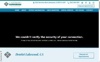 Lakewood Dental Arts website
