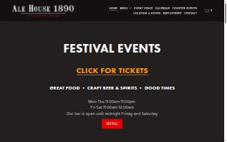 Ale House 1890 website