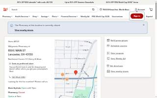 Walgreens Pharmacy website