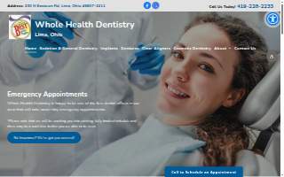 Whole Health Dentistry website