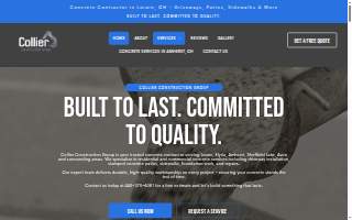 Collier Construction Group website