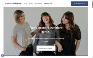 Oberlin Ave Dental website