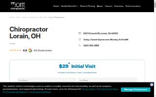 The Joint Chiropractic website