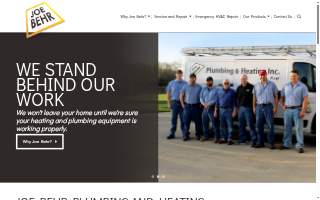 Joe Behr Plumbing and Heating, Inc website