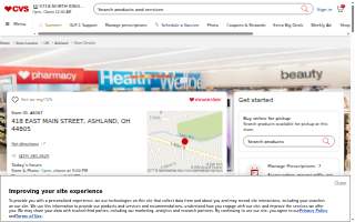 CVS Pharmacy of Ashland website