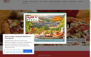 Maxim's Pizza & Catering website