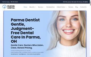 Glacial Dental website