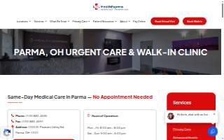 Health Express Urgent Care website