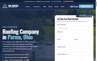 Hof Roofing & Construction Parma website