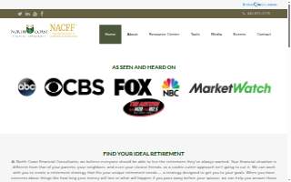 North Coast Financial Consultants website