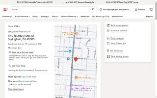 Walgreens Pharmacy website