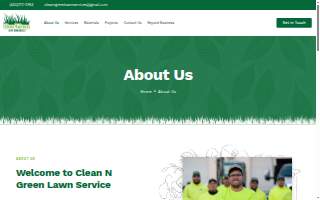 Clean N’ Green Lawn Services LLC website