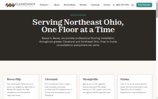 Clear Choice Flooring website