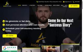Axio Fitness Churchill website