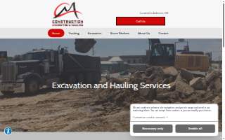 CM Construction website