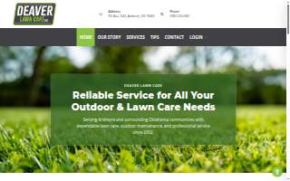 Deaver Lawn Care website