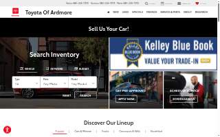 Toyota of Ardmore website