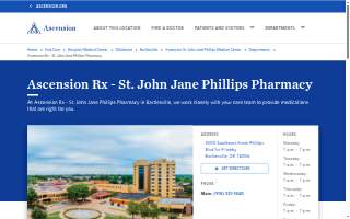 Ascension Rx - St. John Jane Phillips Pharmacy website