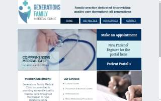 Generations Family Medical Clinic website