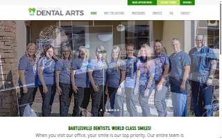 Green Country Dental Arts website