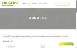 Hilger Lawn & Landscape website