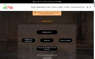 Luigi's Italian Restaurant of Bartlesville website