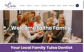 Care Family Dentistry website