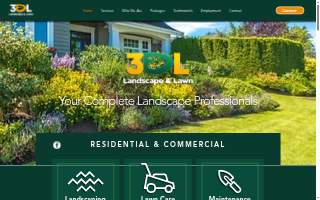 3DL Landscape & Lawn website