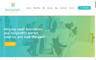 Backslash Creative website