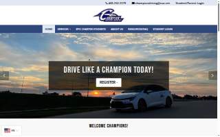 Champion Driving Academy website
