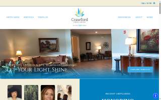 Crawford Funeral Service website