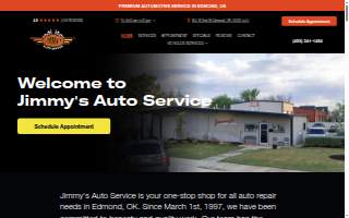 Jimmy's Auto Service website