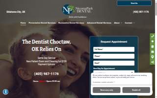 Nicoma Park Dental website
