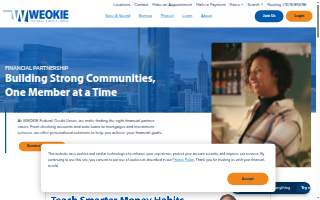 WEOKIE Federal Credit Union website